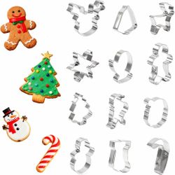 Christmas Cookie Cutters - 12 Pieces