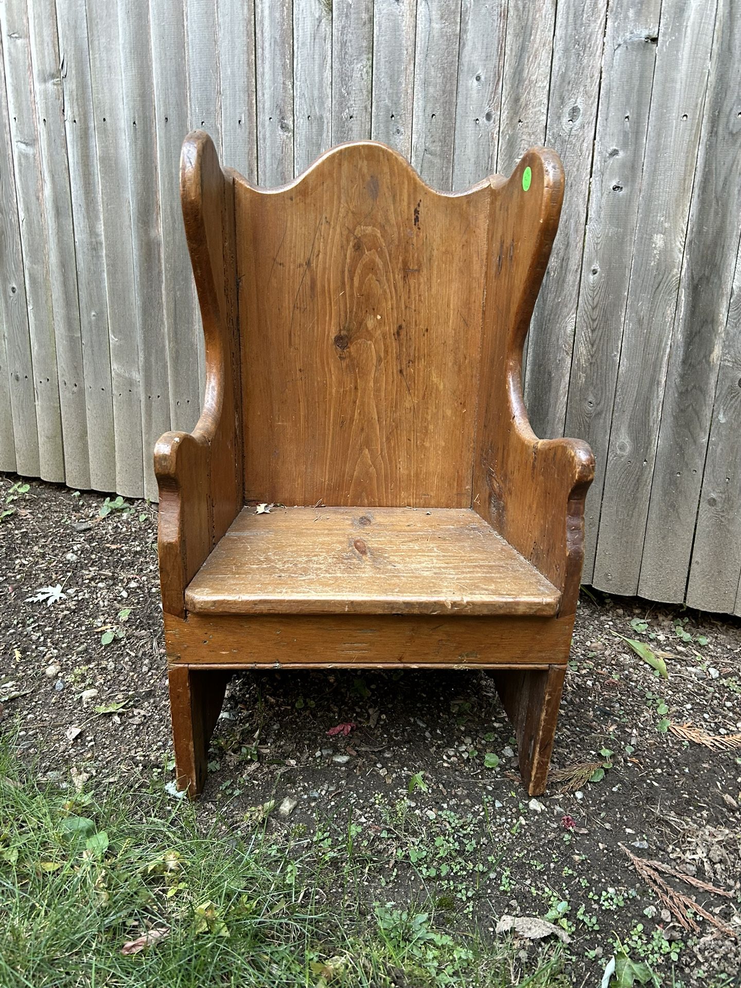 Vintage One Of A Kind Solid Wood Kids Chair