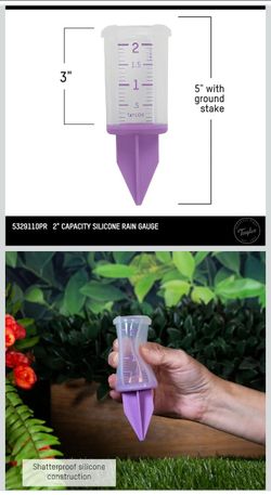 Sprinkler gauge. Rain gauge