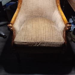 French Louis XVI Style Single Bergere Chair