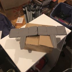 Cobbled Stone Effect Garden Fence 10pcs Plastic Lawn Plant Edging