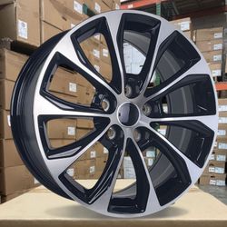 Extreme OE 17X7.5 5X114.3 ET40 CB60.1 MACHINE FACE / GLOSS BLACK. SET OF 4 