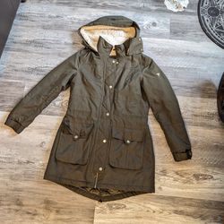 Guess Small Parka In Olive