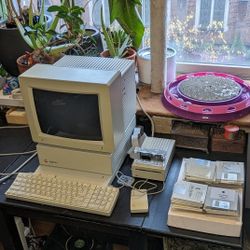 Apple IIgs w/ Monitor, FDD/Disks, Floppy Emulator, Original Boxes