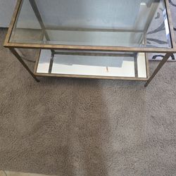 Metal And Glass Coffee Table 