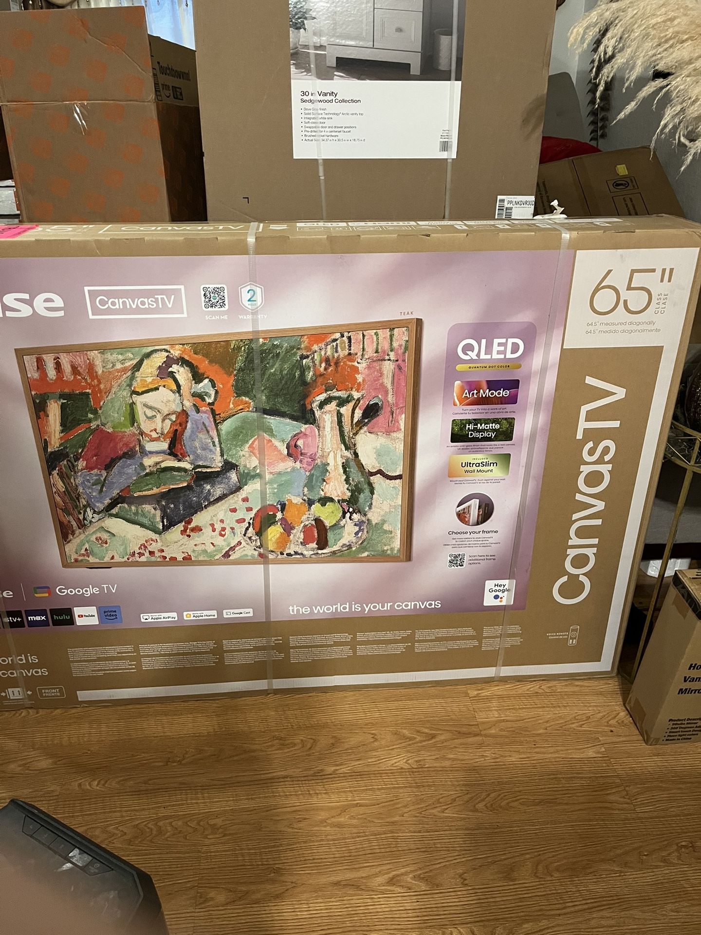 65 inch Hisense Canvas QLED 4K Tv
