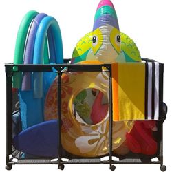 POOLFORTE XXL Black Heavy Duty Pool Float/Toy Holder