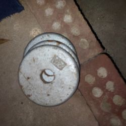 Three 2 & 1/2 Lb Plates