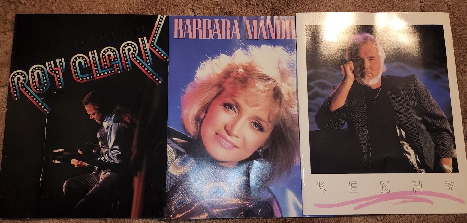 Country Music Star Tour Books From The 80's