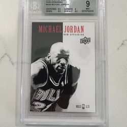 2009 Upper Deck Michael Jordan Now Appearing Bgs 9 Mint 