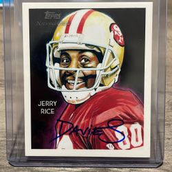 Jerry Rice - Mini Artist Proof Auto 1/10