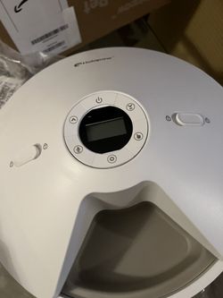 HOLAPAW Automatic Cat Feeder Wet Food, 5 Meals Cordless Pet Food Dispenser, Fresh Food Refrigerated Container with 2 Ice Packs, 10s Voice Recording, P