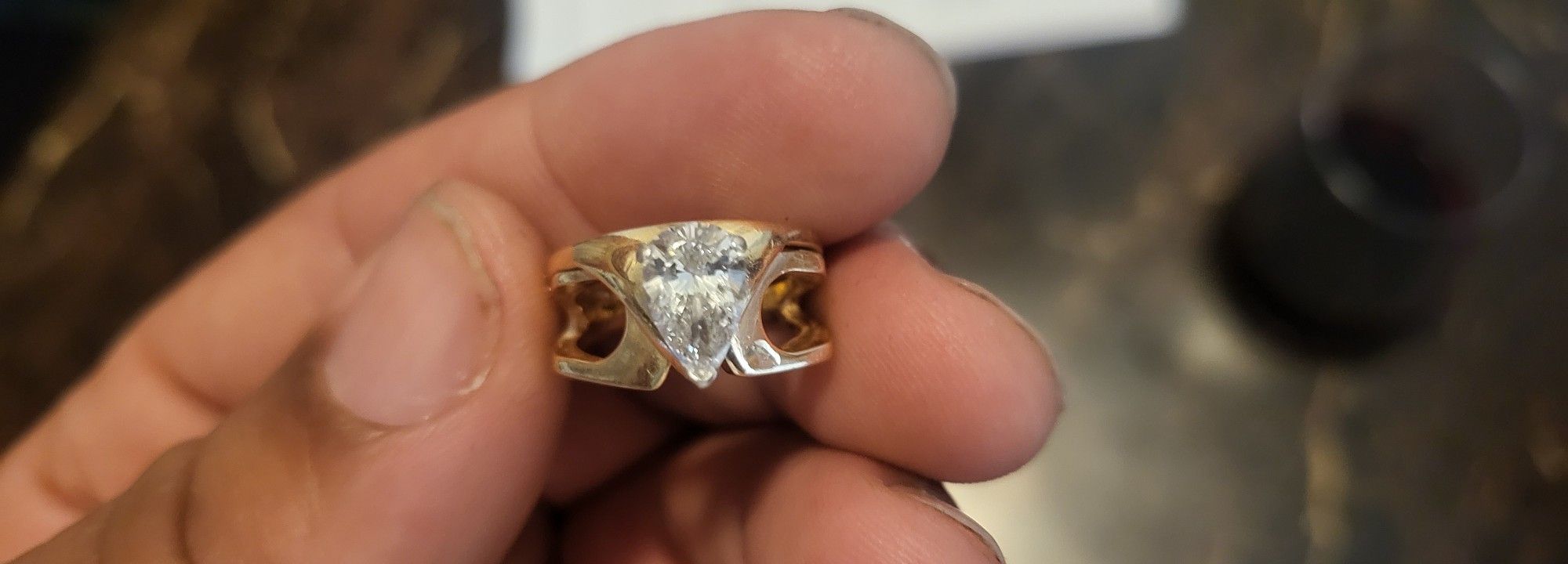 Gold Diamond Ring (14k)