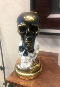 Scary Halloween Candle Holder 5”x2.5”