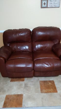 Leather sofa recliner