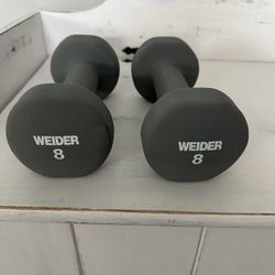 Weider 8 Pound Dumbbells