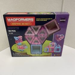 Magformers Inspire 30 Piece Magnetoc Construction Set w. Box - Pastel Colors