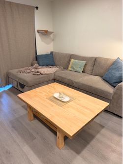 Solid wood coffee table