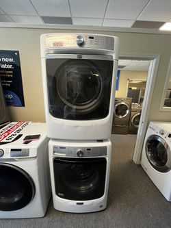 Maytag White Front Load Set