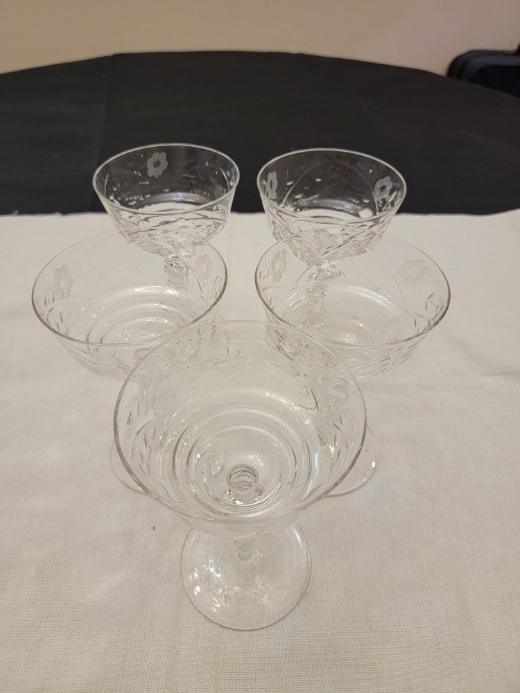 Vintage Libbey Blown Glass Rock Sharpe Marshfield Tall...