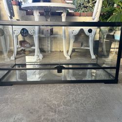 40 Gallon Reptile Tank with Decor Included 
