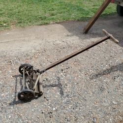 Vintage Manual Push Mower