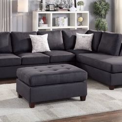 Sectional Sofa + Ottoman