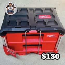 Milwaukee PACKOUT 22 in. 2-Drawer Tool Box with Metal Reinforced Corners