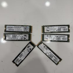 6x 256Gb nvme drives