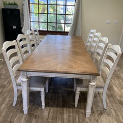 Ashley Dining Table and 8 Chairs