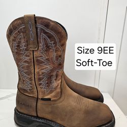 Ariat Soft Toe Work Boots Size 9EE