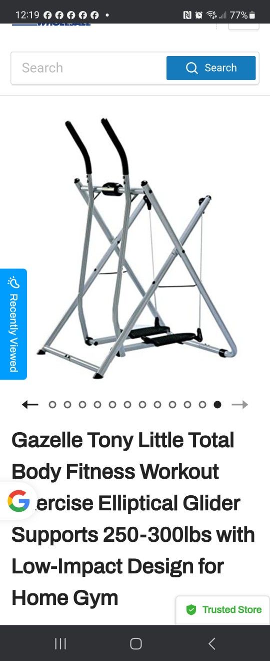 Gazelle Tony Little Exersice Elliptical Glider