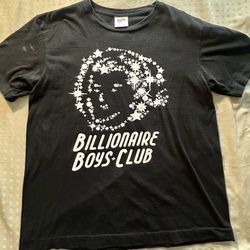Billionaire Boys Club Astronaut Graphic Black Knit T-Shirt Men's Size L