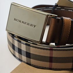 Burberry Check Belt