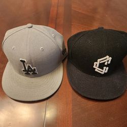 New Era Hats, Size 7 3/8 - $25 Each or $40 for Both