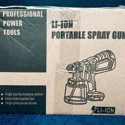 Cordless Li-Ion Paint Sprayer / Spray Gun – New