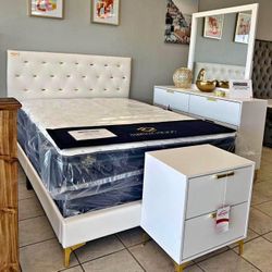 Brand new complete bedroom set- 0 interest finance available- FREE mattress with purchase. 
