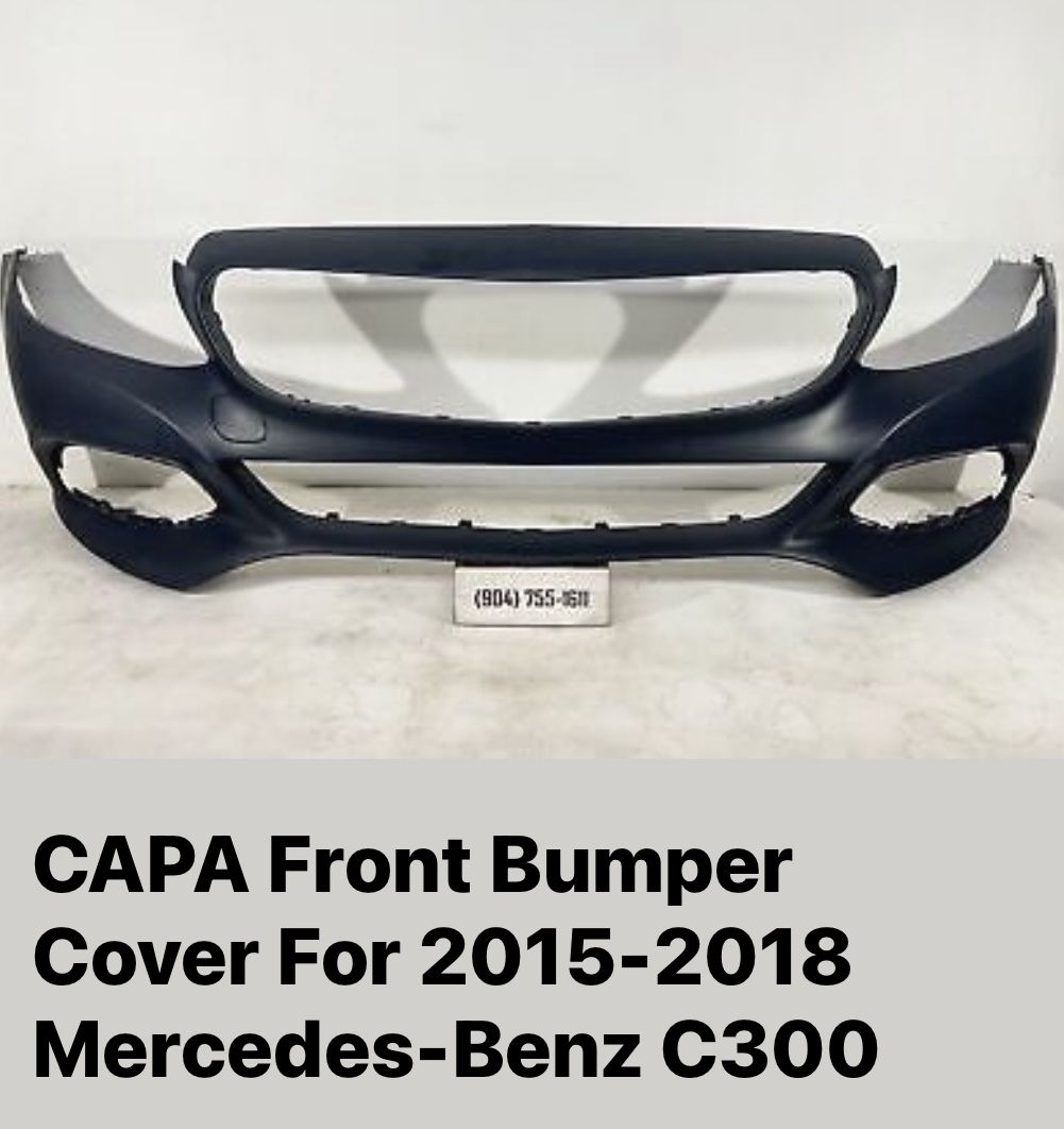 CAPA Front Bumper Cover For 2015-2018 Mercedes Benz C300