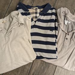 4 Men's Polo Shirts Large