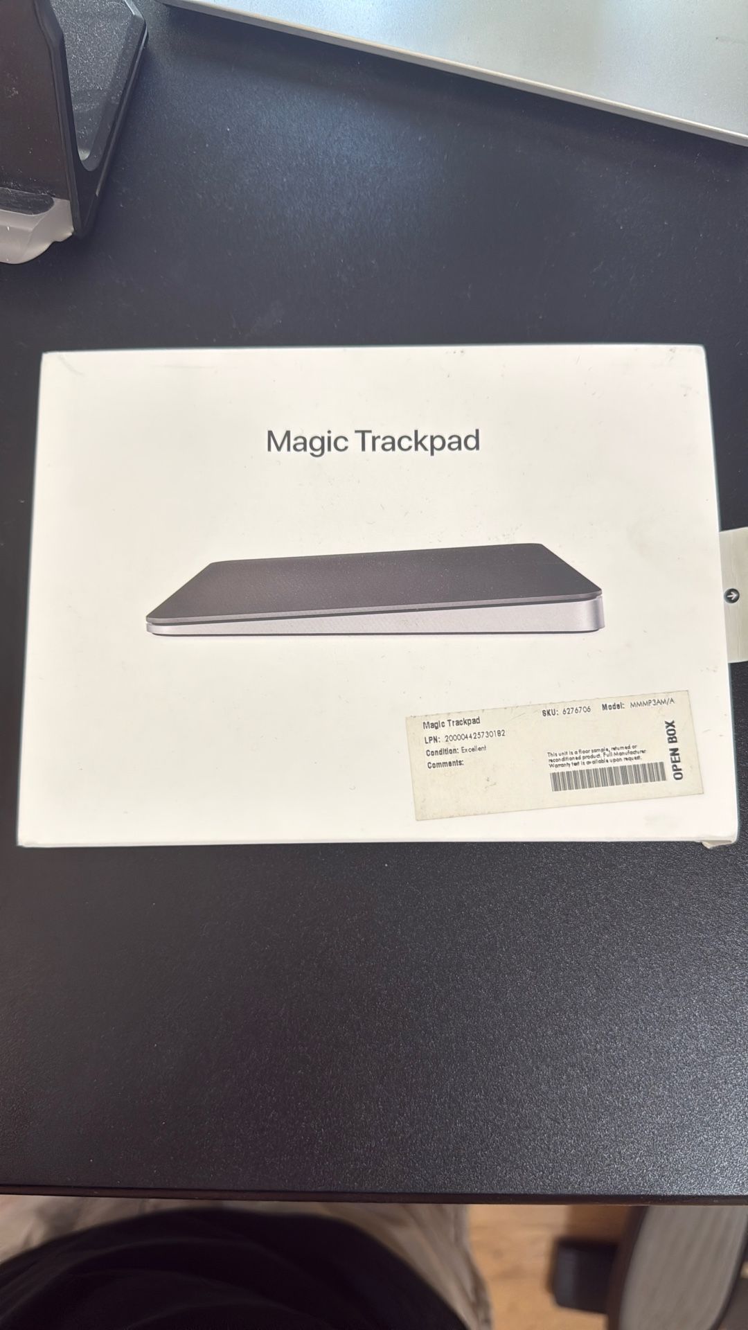 Apple Magic Trackpad: Wireless, Bluetooth, Rechargeable. Works with Mac or iPad; Multi-Touch Surface - Black