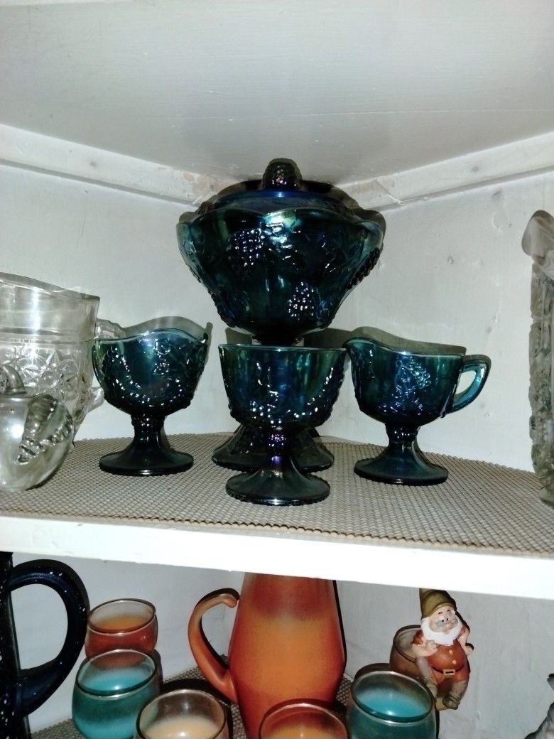 Rainbow Depression Glass Set