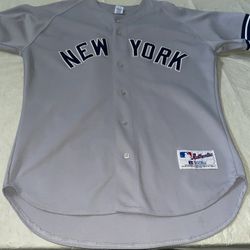 Authentic Paul O’neill New York Yankees Russell Jersey Men 48 Gray Usa Clean MLB