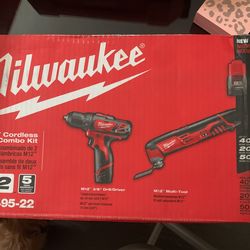 Milwaukee M12 Cordless 2-Tool Combo Kit 2495-22