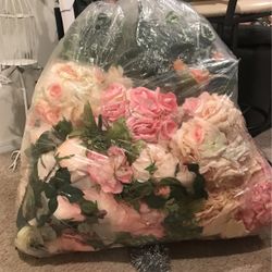 Big Bag Of Flowers and Leaf Decorations