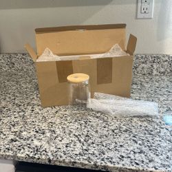 Glass Cups With Bamboo Lids 4pack