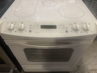 GE Profile Slide-In Glass Top Electric Stove Range Oven
