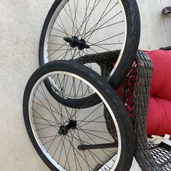 26” BMX Wheels with Tires/Tubes