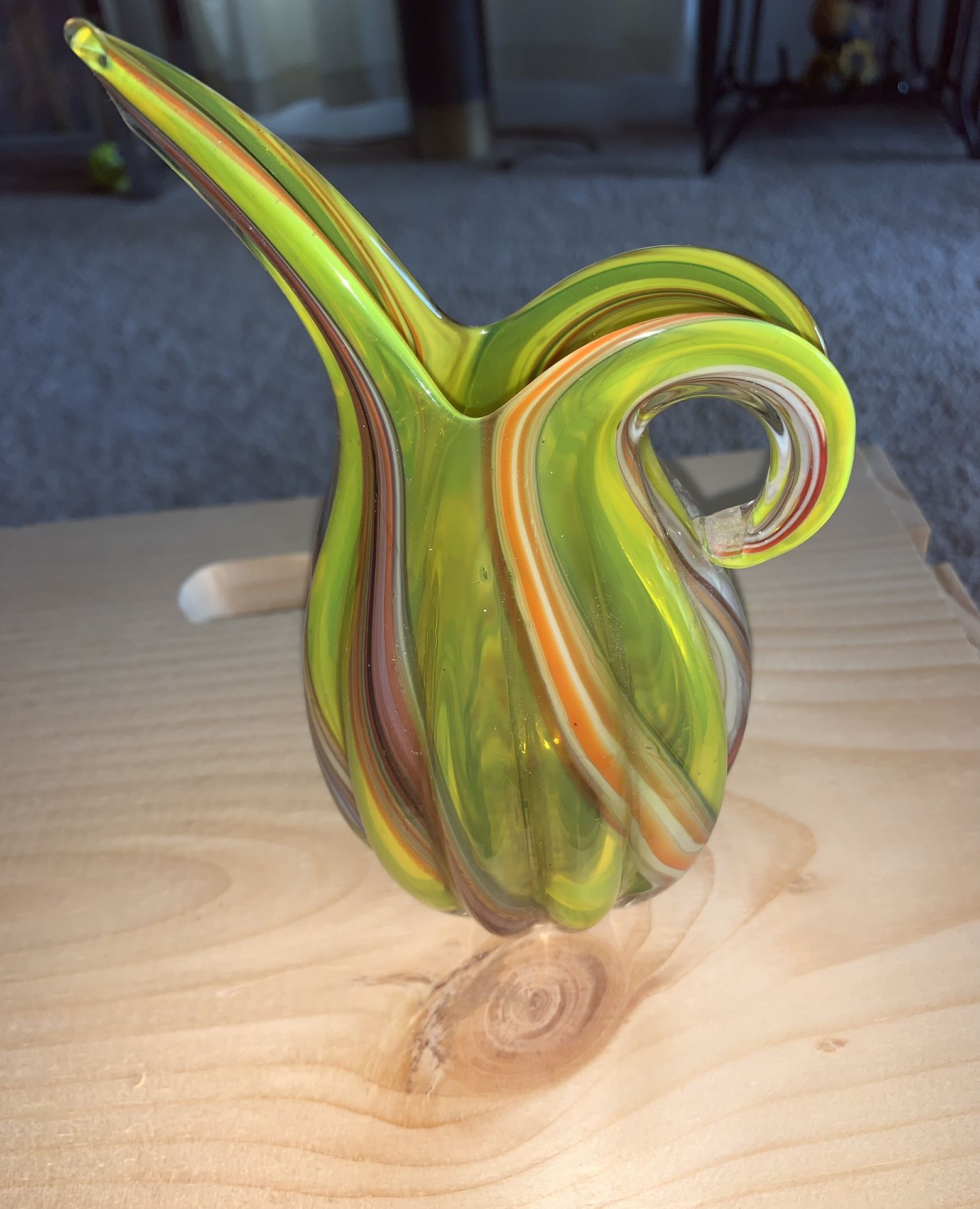 Beautiful Vintage Murano Glass Pitcher