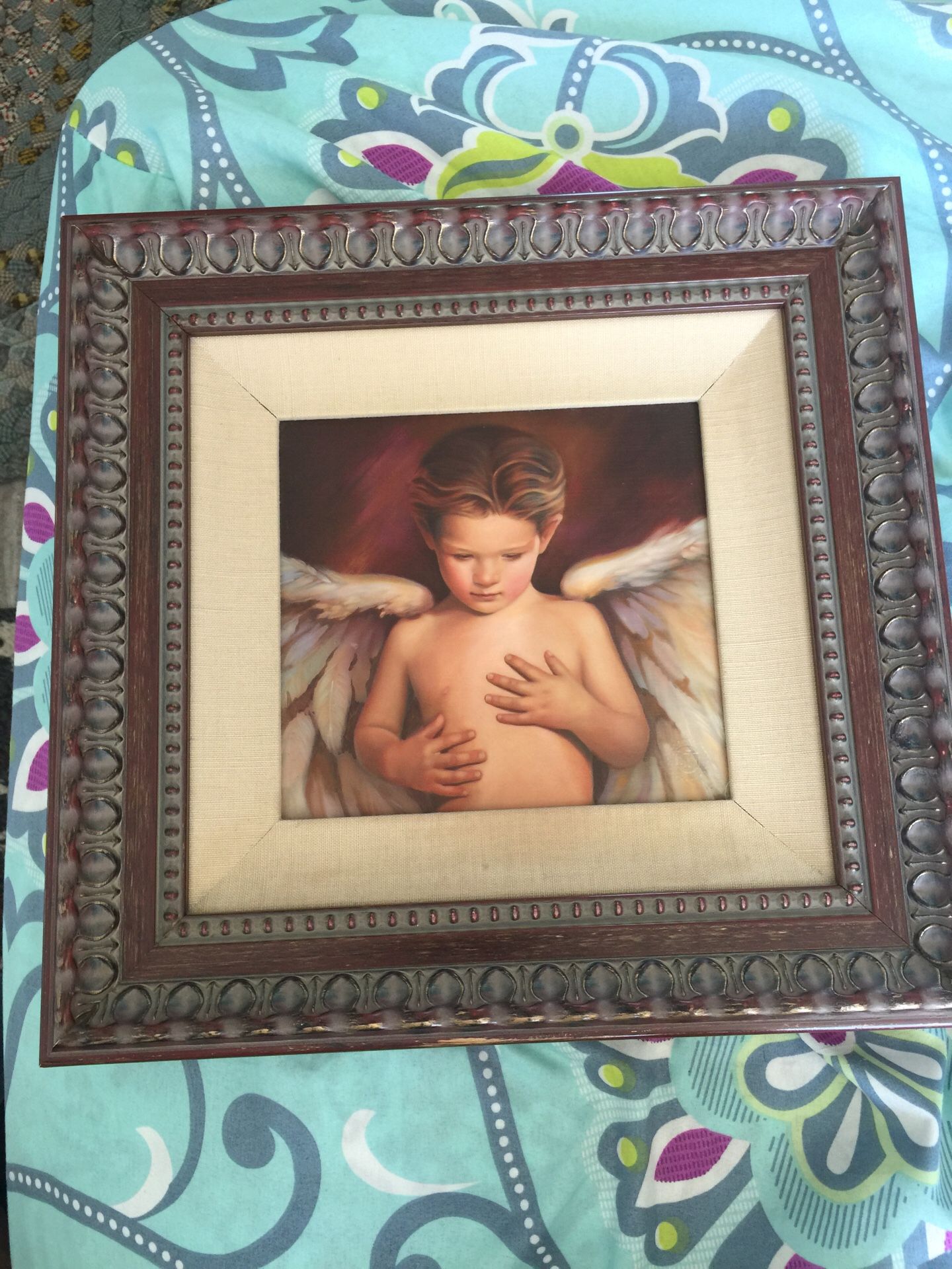 Vintage Nancy Noel Beautiful angel boy Print