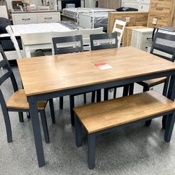 New Table / 4 Chairs / Bench
